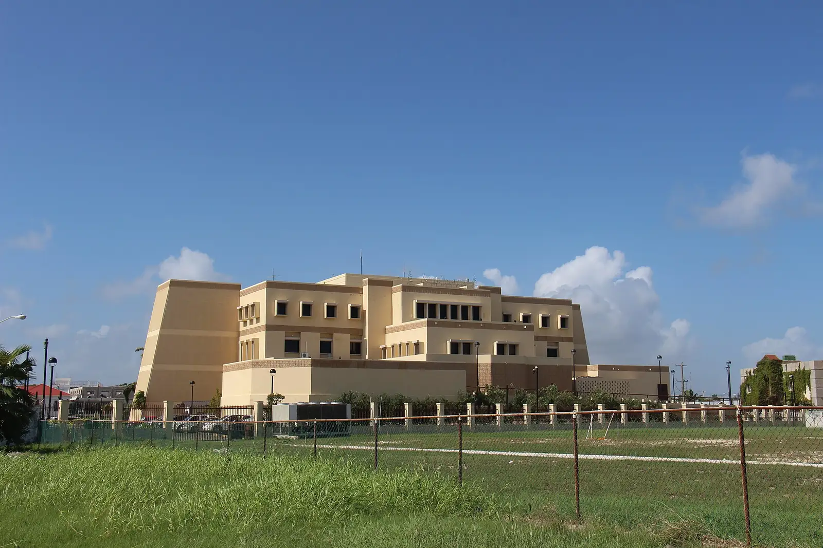 Edificio del Banco Central de Belice, en Ciudad de Belice