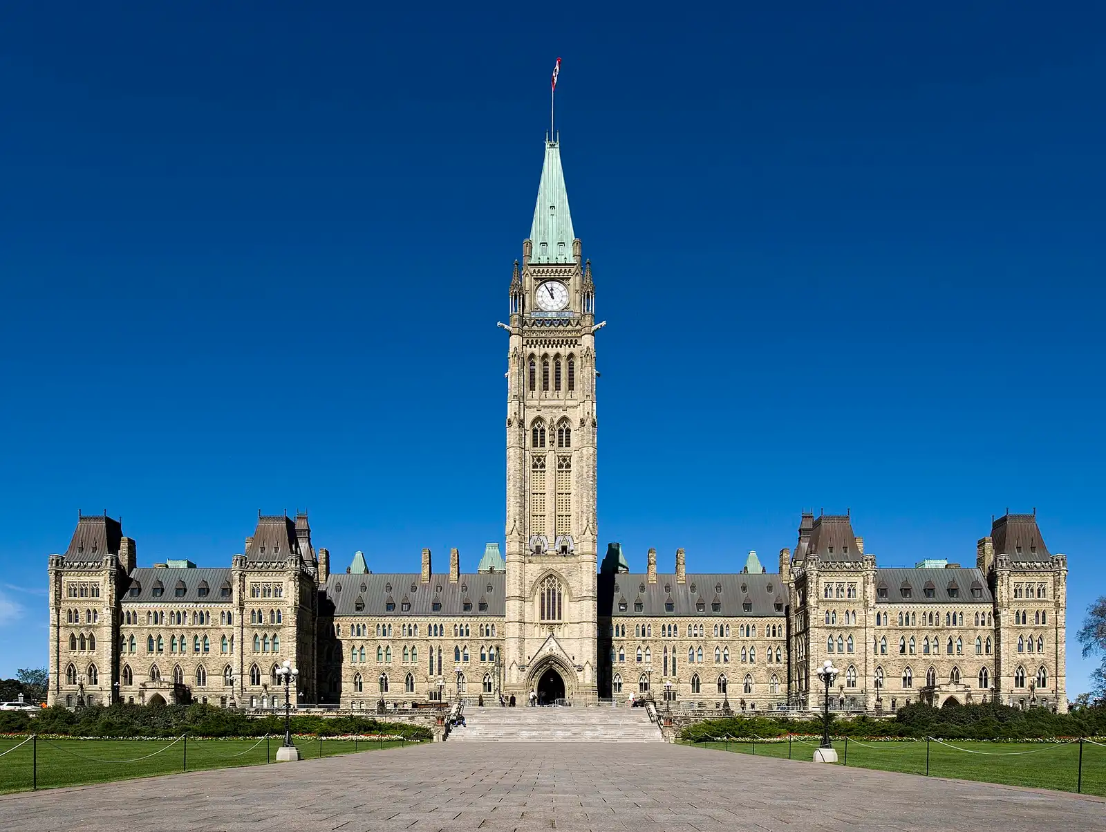 Centre Block of the Canadian Parliament and Peace Tower in Ottawa
