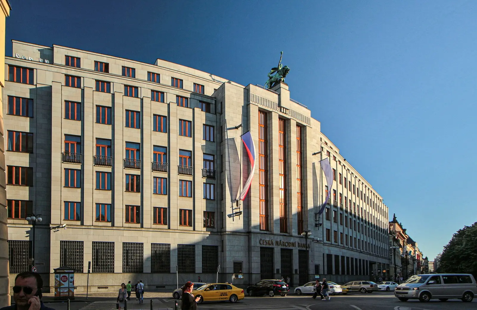 Czech National Bank building in Prague