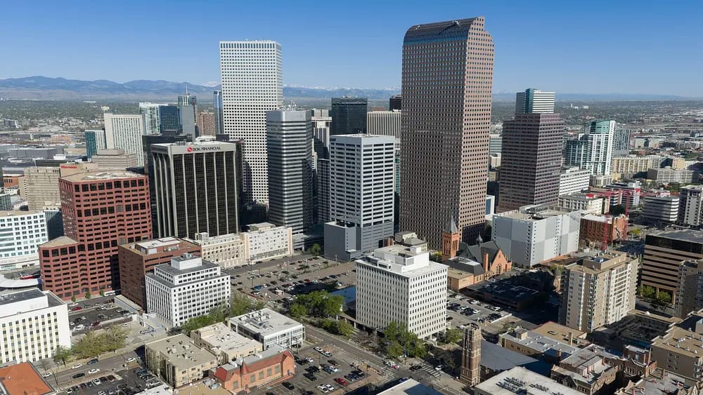 Office towers in downtown Denver, Colorado