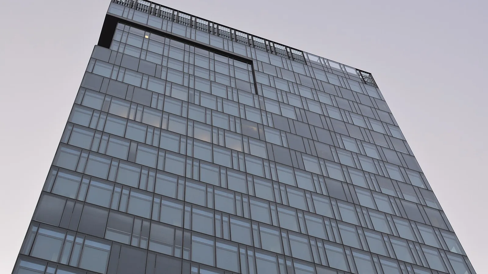 Glass facade of Eurotower in Zagreb