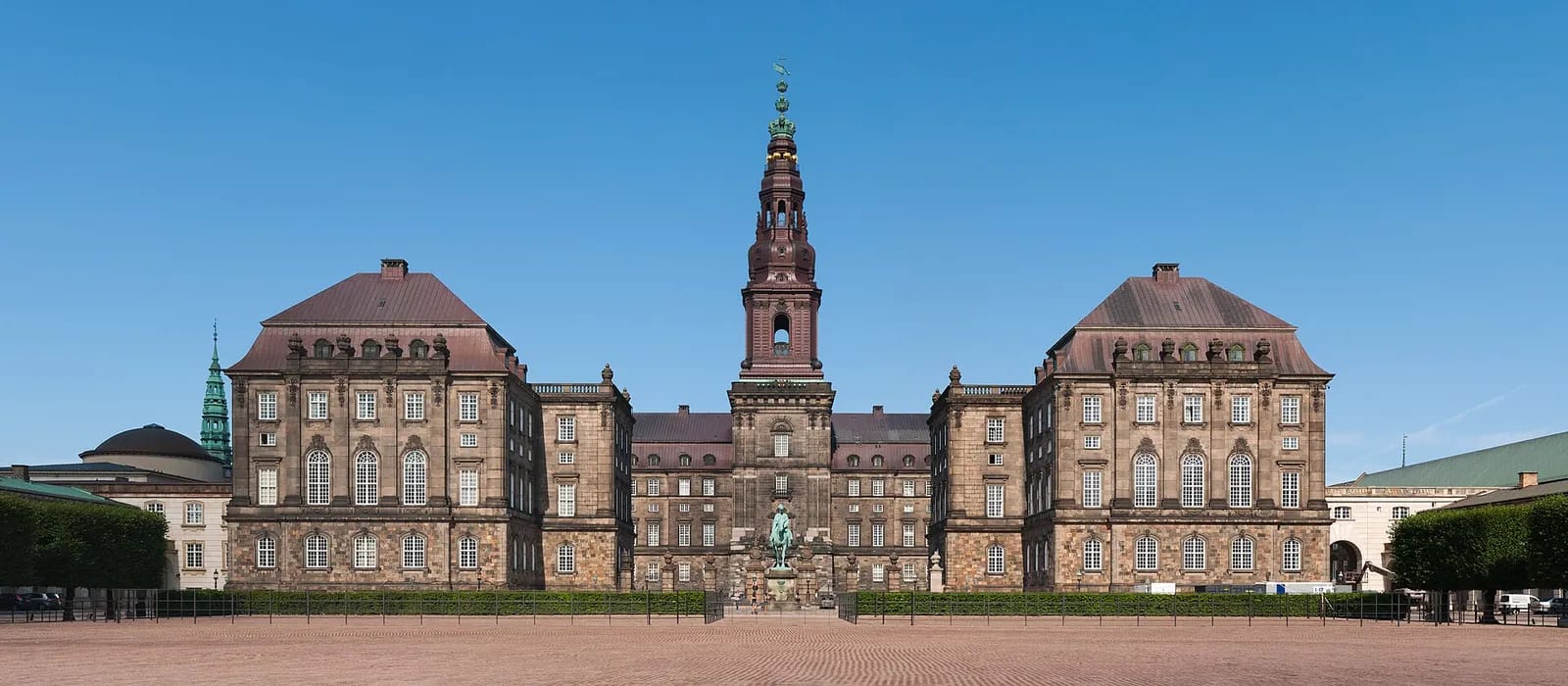 Palacio de Christiansborg, sede del Parlamento danés en Copenhague