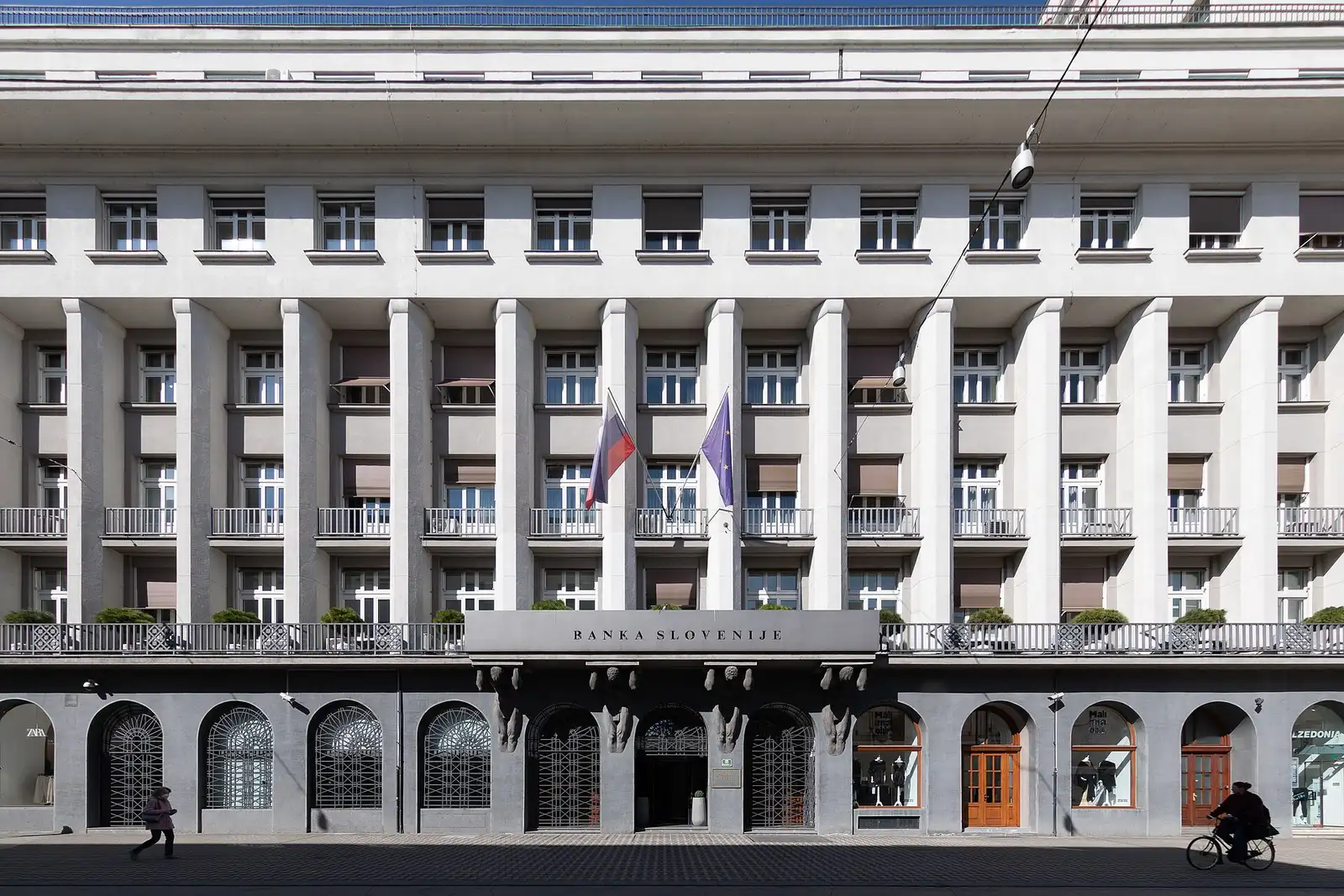 Bank of Slovenia building in Ljubljana