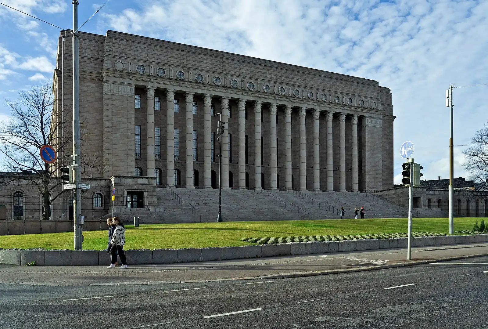 Finnish Parliament House in Helsinki
