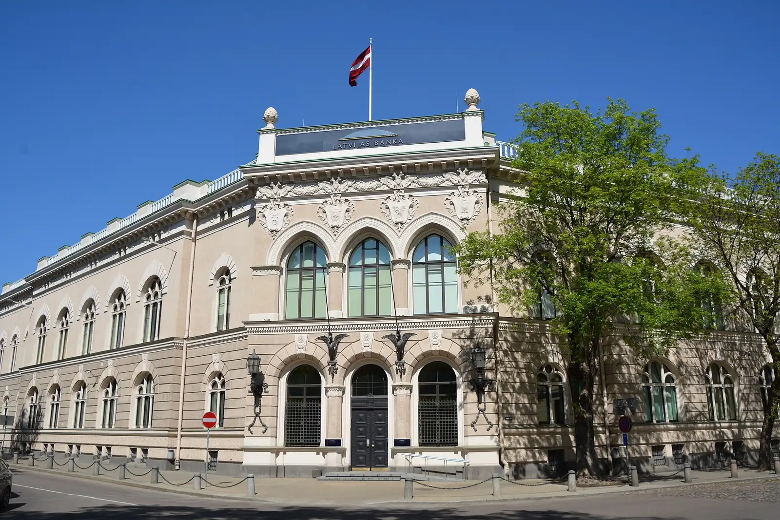 Bank of Latvia building in Riga