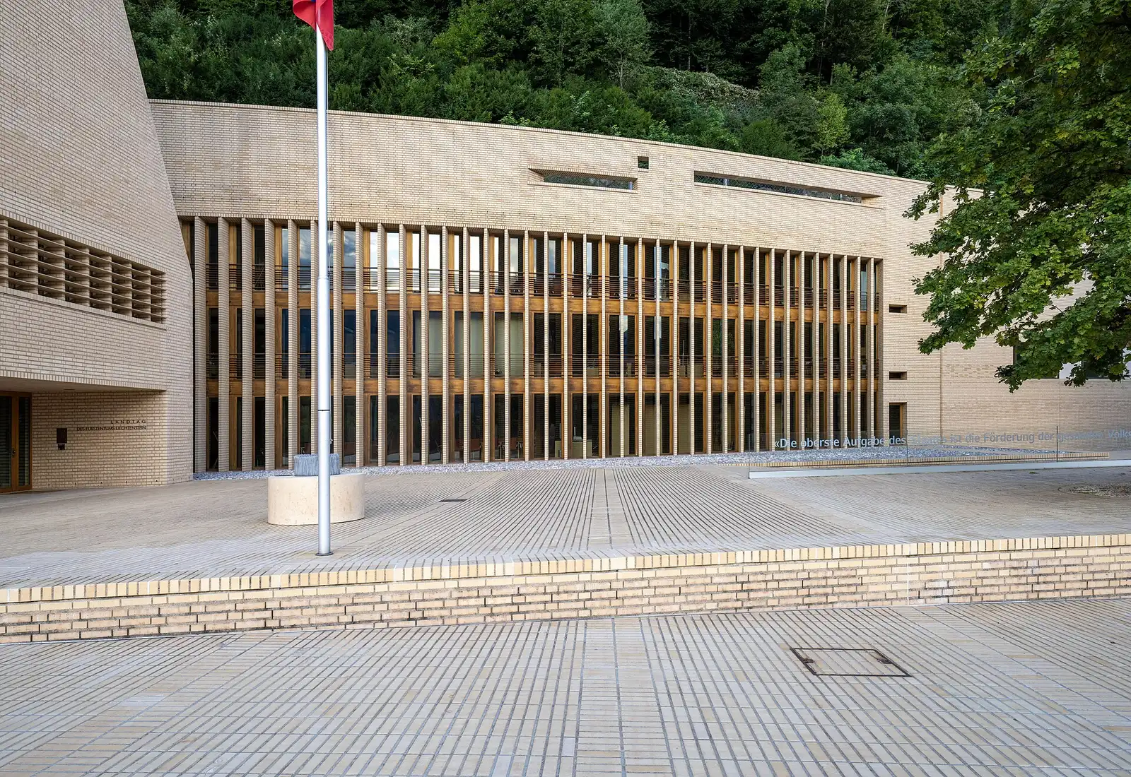 Edificio del Landtag, el Parlamento de Liechtenstein, en Vaduz