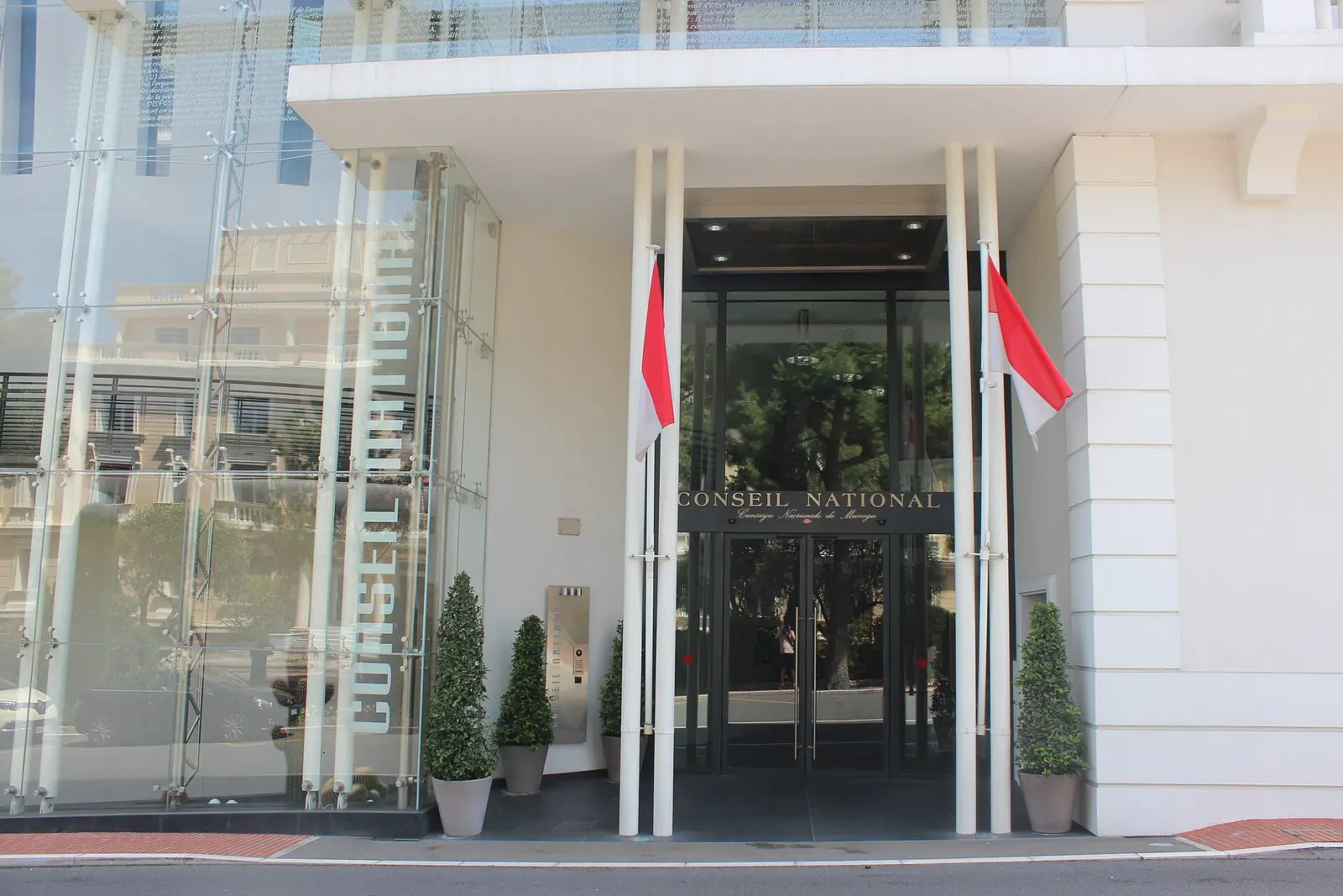 Entrance to the National Council of Monaco