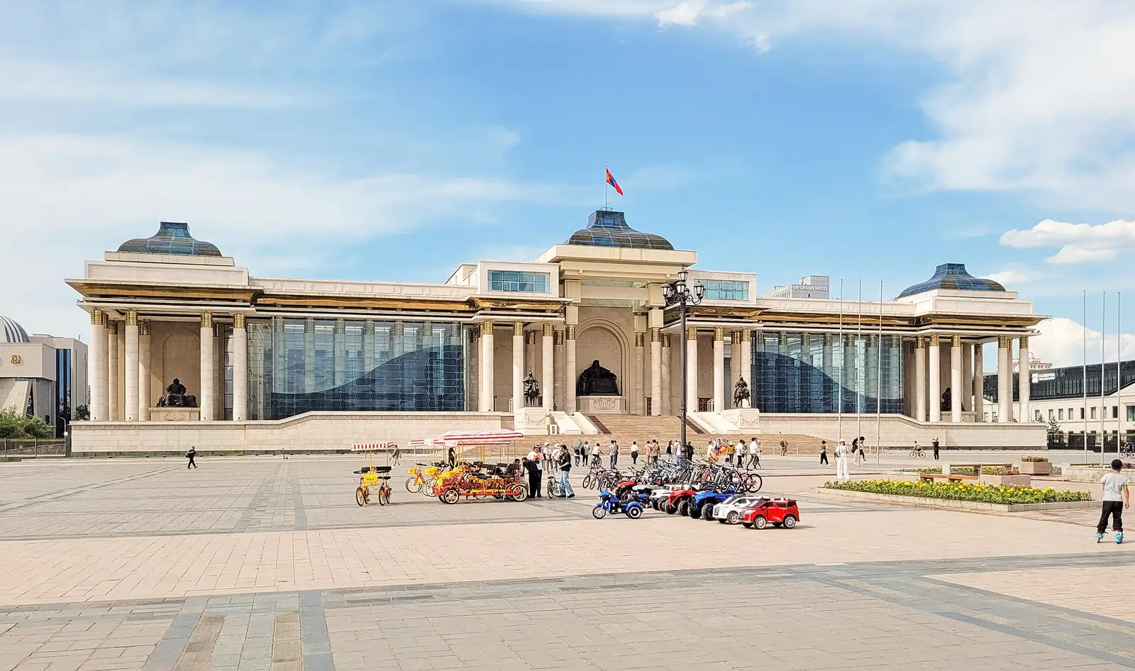 Government Palace, home of Mongolia's Parliament in Ulaanbaatar