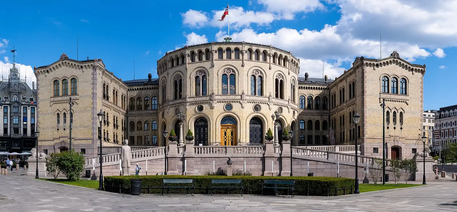 Storting building, home of Norway's Parliament in Oslo