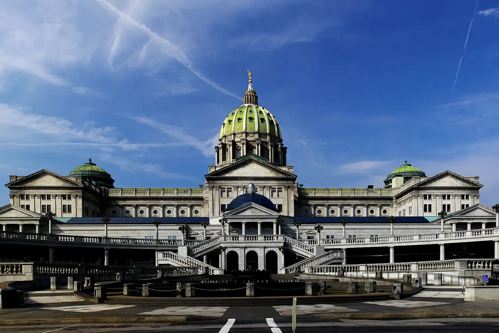 East facade of the Pennsylvania State Capitol in Harrisburg