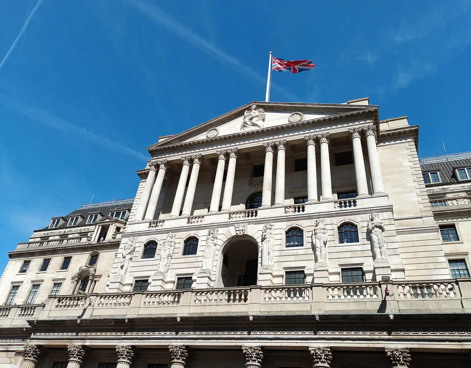 Bank of England building in London