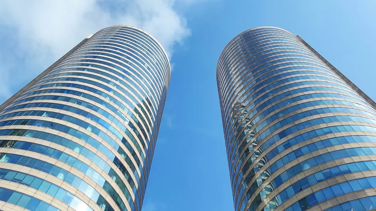 Twin towers of the World Trade Center in Colombo