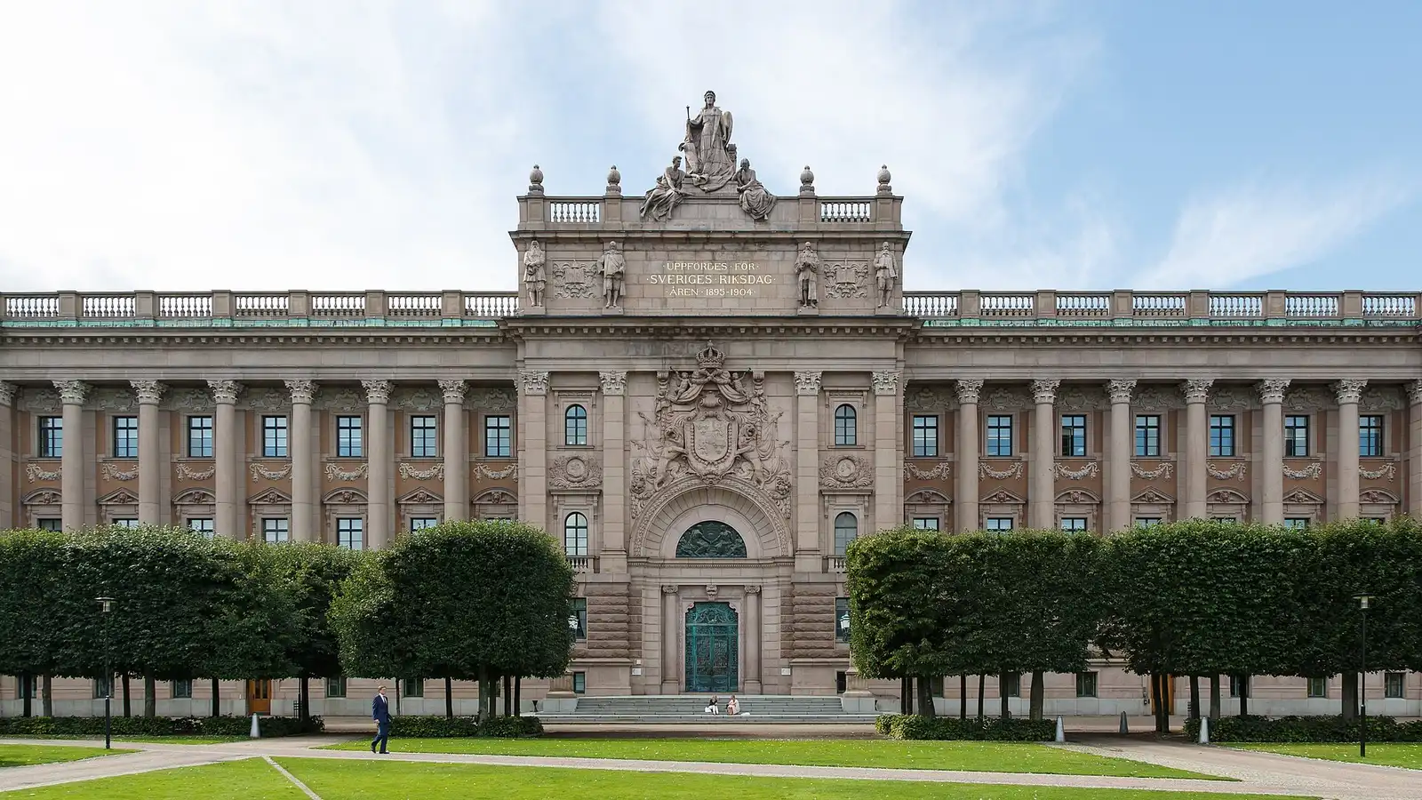 Riksdag building, home of Sweden's Parliament in Stockholm