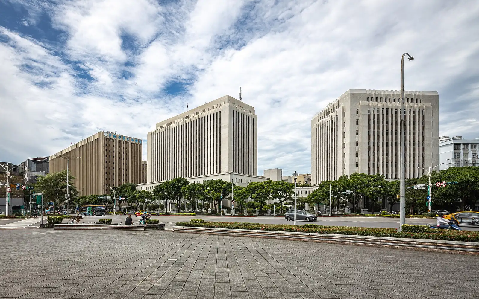 Central Bank and Bureau of Labor Insurance buildings in Taipei