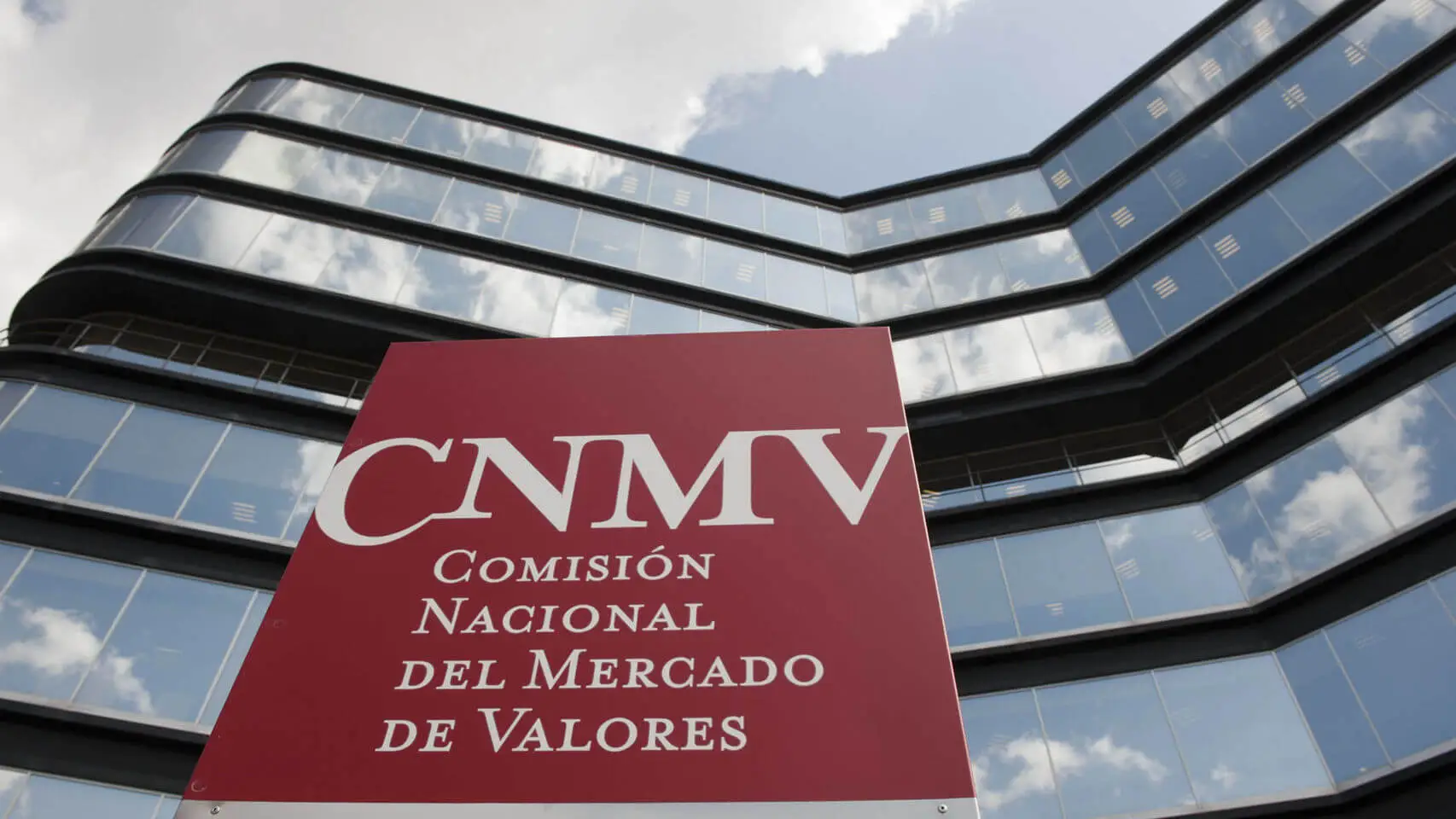 CNMV sign outside its headquarters in Madrid